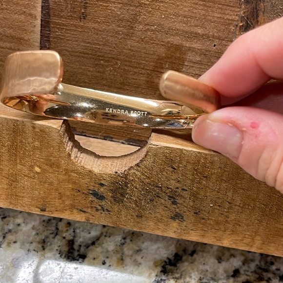 Kendra Scott Hammered and Smooth Rose Gold Bracelets - Picture 3 of 5